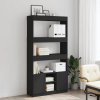 vidaXL Skříň highboard černá 92 x 33 x 180 cm kompozitní dřevo