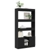 vidaXL Skříň highboard černá 92 x 33 x 180 cm kompozitní dřevo