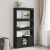 vidaXL Skříň highboard černá 92 x 33 x 180 cm kompozitní dřevo