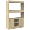 vidaXL Skříň highboard dub sonoma 92 x 33 x 140 cm kompozitní dřevo