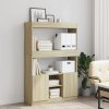 vidaXL Skříň highboard dub sonoma 92 x 33 x 140 cm kompozitní dřevo