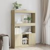 vidaXL Skříň highboard dub sonoma 92 x 33 x 140 cm kompozitní dřevo