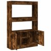 vidaXL Skříň highboard kouřový dub 92 x 33 x 140 cm kompozitní dřevo
