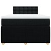 vidaXL Box spring postel s matrací černá 120x190 cm textil