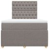 vidaXL Box spring postel s matrací taupe 120x190 cm textil