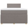 vidaXL Box spring postel s matrací taupe 120x190 cm textil