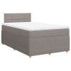 vidaXL Box spring postel s matrací taupe 120x190 cm textil