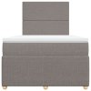 vidaXL Box spring postel s matrací taupe 120x190 cm textil