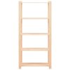vidaXL Regály 5 polic 10 ks 80 x 38 x 170 cm masivní borovice 250 kg
