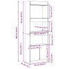 vidaXL Skříň highboard kouřový dub 63 x 33 x 180 cm kompozitní dřevo