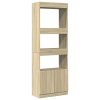vidaXL Skříň highboard dub sonoma 63 x 33 x 180 cm kompozitní dřevo