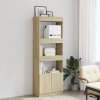 vidaXL Skříň highboard dub sonoma 63 x 33 x 180 cm kompozitní dřevo