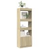 vidaXL Skříň highboard dub sonoma 63 x 33 x 180 cm kompozitní dřevo