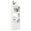 vidaXL Skříň highboard bílá 63 x 33 x 180 cm kompozitní dřevo