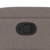vidaXL Polohovací křeslo taupe textil
