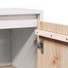 vidaXL Nástěnné skříňky 2 ks bílé 30 x 30 x 60 cm masivní borové dřevo