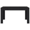 vidaXL Jídelní stůl černý 140 x 74,5 x 76 cm kompozitní dřevo