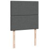 vidaXL Box spring postel s matrací tmavě šedá 80 x 200 cm textil