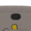 vidaXL Masážní polohovací křeslo taupe textil