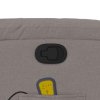 vidaXL Zvedací masážní polohovací křeslo taupe textil