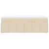 vidaXL Box spring postel s matrací krémová 80 x 200 cm textil
