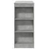 vidaXL Barový stůl s regály betonově šedý 95 x 47 x 103,5 cm kompozit