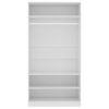 vidaXL Šatní skříň bílá 100 x 50 x 200 cm kompozitní dřevo