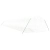vidaXL Skleník s ocelovým rámem bílý 54 m² 18 x 3 x 2 m