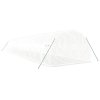 vidaXL Skleník s ocelovým rámem bílý 42 m² 14 x 3 x 2 m