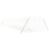 vidaXL Skleník s ocelovým rámem bílý 48 m² 16 x 3 x 2 m