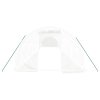 vidaXL Skleník s ocelovým rámem bílý 48 m² 16 x 3 x 2 m
