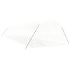 vidaXL Skleník s ocelovým rámem bílý 36 m² 12 x 3 x 2 m