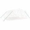 vidaXL Skleník s ocelovým rámem bílý 20 m² 5x4x2,3 m