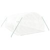 vidaXL Skleník s ocelovým rámem bílý 18 m² 6 x 3 x 2 m