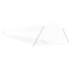 vidaXL Skleník s ocelovým rámem bílý 60 m² 20 x 3 x 2 m
