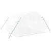 vidaXL Skleník s ocelovým rámem bílý 12 m² 4x3x2 m