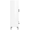 vidaXL Skříň highboard lesklá bílá 69,5 x 31 x 115 cm kompozitní dřevo