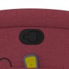 vidaXL Masážní polohovací křeslo vínové textil
