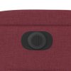 vidaXL Elektrické polohovací křeslo vínové textil