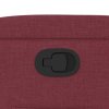 vidaXL Zvedací polohovací křeslo vínové textil