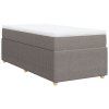 vidaXL Box spring postel s matrací taupe 80x200 cm textil