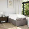 vidaXL Box spring postel s matrací taupe 80x200 cm textil