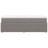 vidaXL Box spring postel s matrací taupe 80x200 cm textil