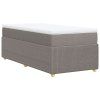 vidaXL Box spring postel s matrací taupe 80x200 cm textil