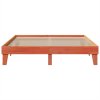 vidaXL Postel bez matrace voskově hnědá 200 x 200 cm masivní borovice