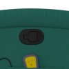 vidaXL Zvedací masážní polohovací křeslo tmavě zelené textil