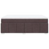 vidaXL Box spring postel s matrací tmavě hnědá 160x200 cm textil