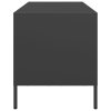 vidaXL TV skříňka černá 101,5 x 39 x 43,5 cm ocel válcovaná za studena
