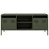 vidaXL TV skříňka olivově zelená 101,5 x 39 x 43,5 cm ocel