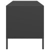 vidaXL TV skříňka černá 101,5 x 39 x 43,5 cm ocel válcovaná za studena
